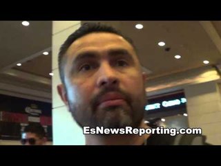 Vyacheslav Shabranskyy and manny robles at the MGM for weigh in