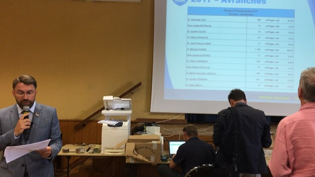 Annonce des résultats du 1er tour des élections législatives