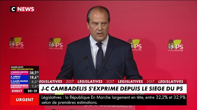Déclaration de Jean-Christophe Cambadélis
