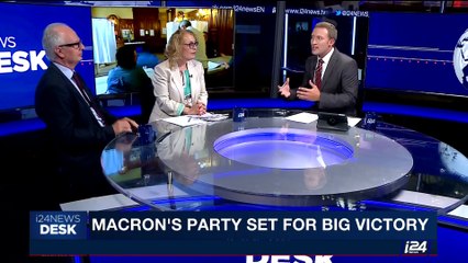 i24NEWS DESK | Macron's party set for big victory | Sunday, June 11th 2017
