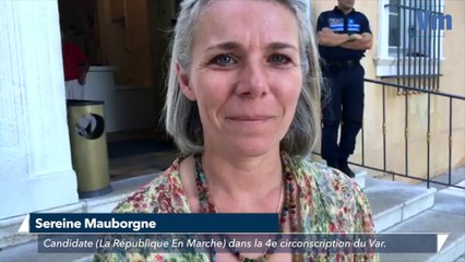 Législatives: à Cogolin, la réaction de Sereine Mauborgne après le 1e tour
