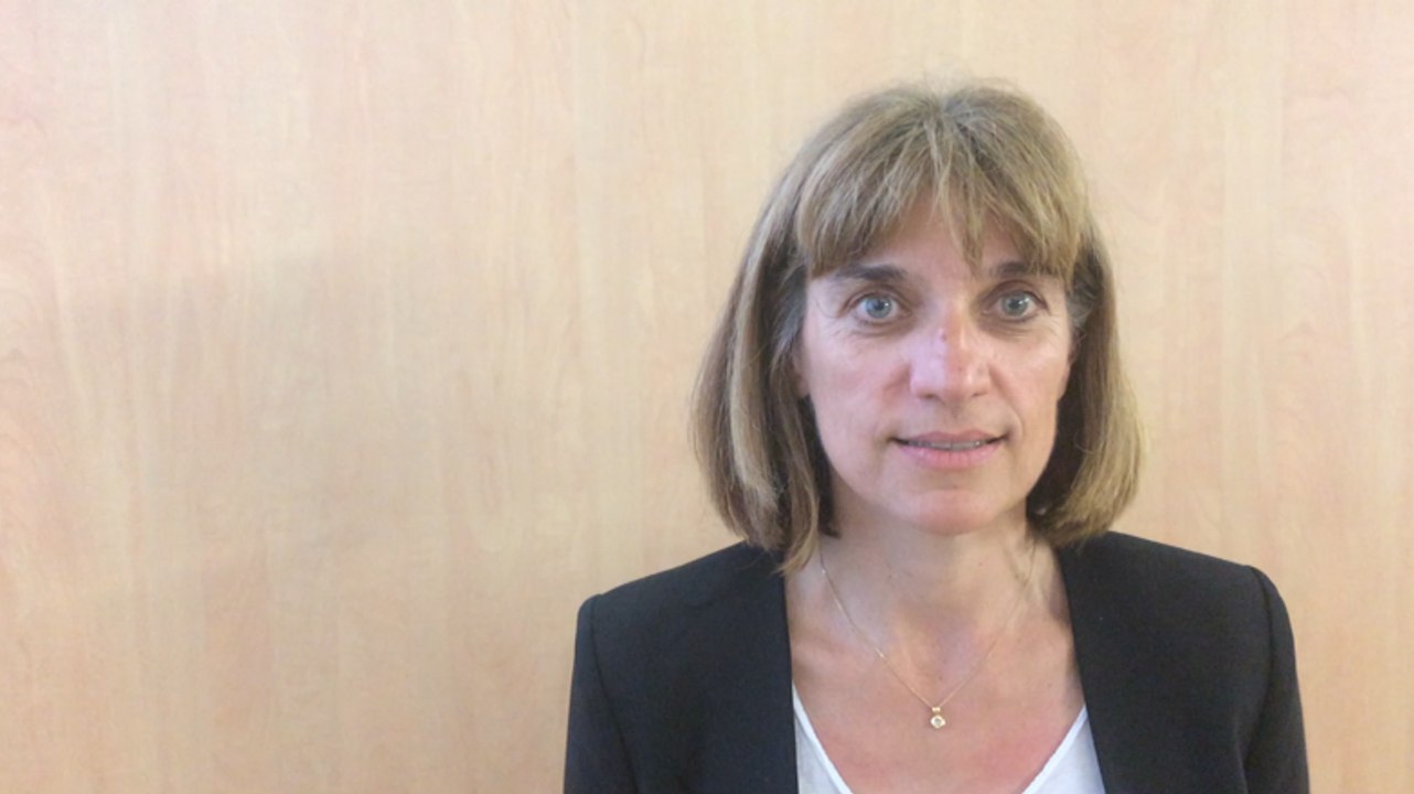 Réaction d'Isabelle Boscher(R.E.M.), en tête du 1er tour des législatives 2017 à Argentan