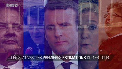 Législatives: les premières estimations du premier tour