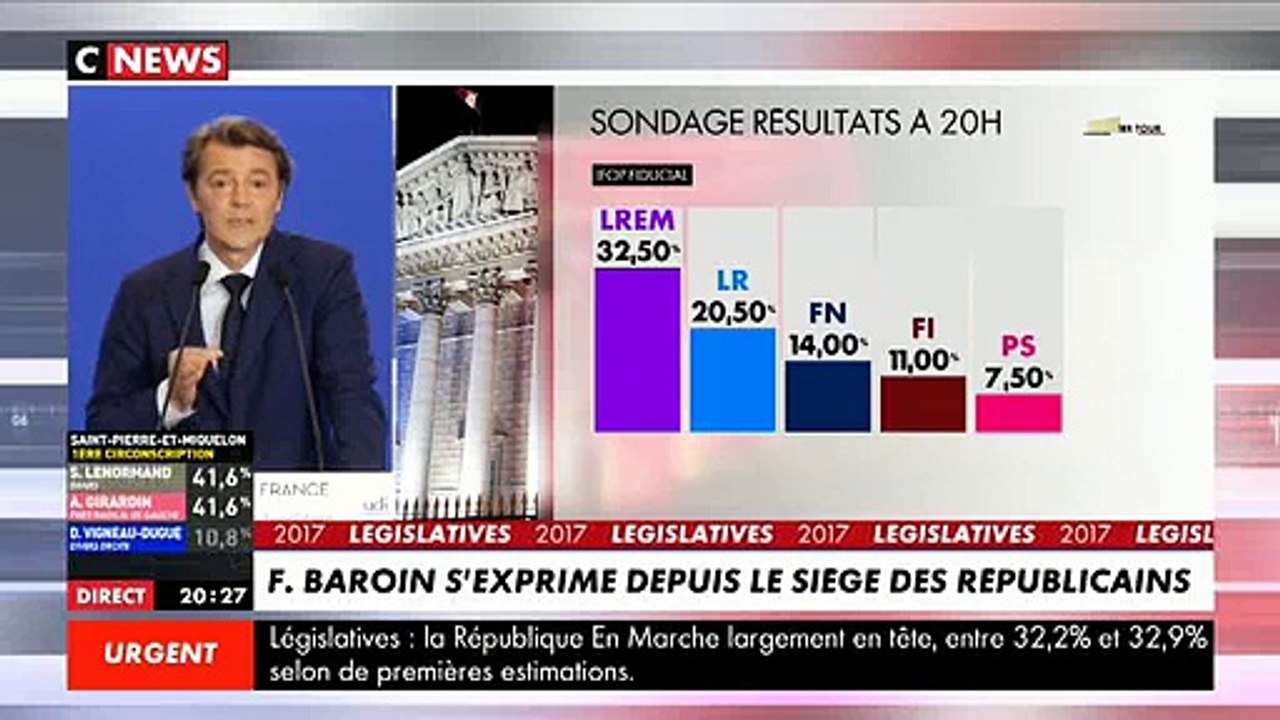 Législatives: Pour Les Républicains, François Baroin lance un appel au sursaut contre En Marche!
