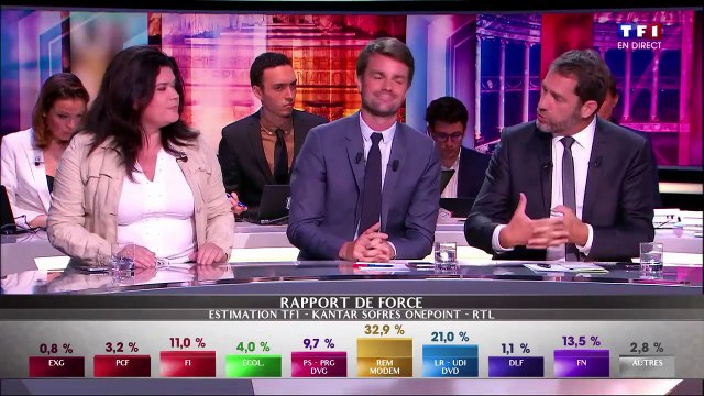 Vif accrochage entre Christophe Castaner (LREM) et Raquel Garrido (FI) sur TF1