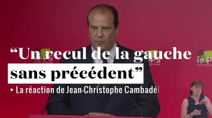 Cambadélis : "Un "recul sans précédent" du PS et de la gauche