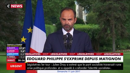 Edouard Philippe : "Malgré l'abstention, le message des français est sans ambiguïté"