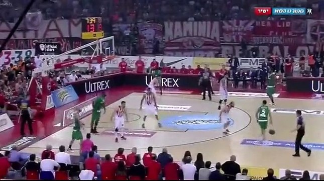 Το απίστευτο τρίποντο του Τζέιμς με ταμπλό - Ολυμπιακός vs Παναθηναϊκός - 11.06.2017