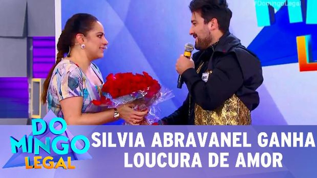 Silvia Abravanel ganha loucura de amor no Domingo Legal