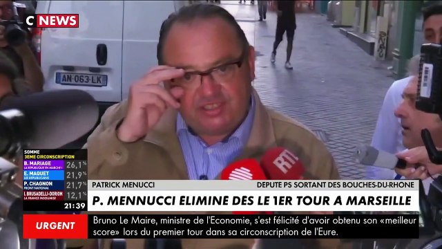 Patrick Mennucci éliminé dès le 1er tour des élections législatives