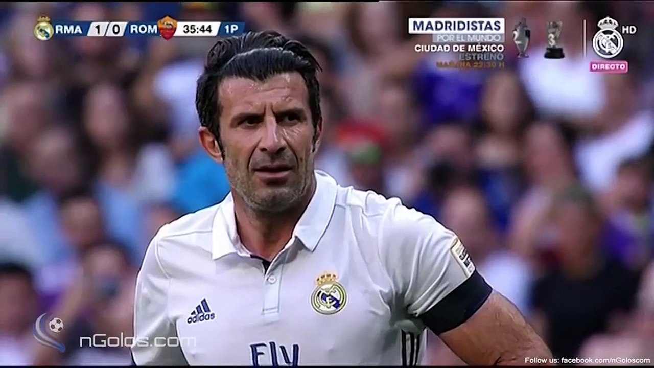 Figo volta aos relvados com um golaço de livre