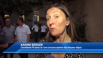Législatives : La réaction de Karine Berger, candidate PS dans la première circonscription des Hautes-Alpes