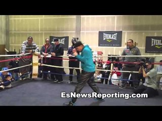mike alvarado working out for rios III fight - EsNews Boxing
