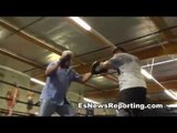 BKB Champ Pelos Garcia Wokring Mitts With The Big G In Oxnard - EsNews