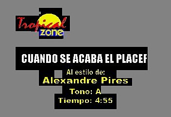 Alexandre Pires - Cuando se acaba el placer (Karaoke)