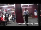 Boxing Star Mikey Garcia Killing The Heavy Bag - EsNews Boxing