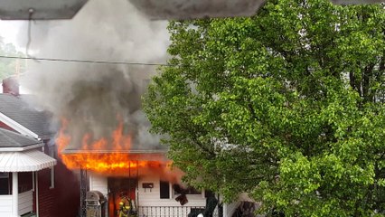 Neighbor's House on Fire