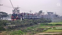 Overcrowded Balaka Commuter Train of Bangladesh Railway