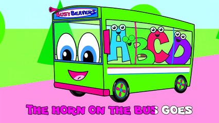'The Wheels On The Bus'_ Green Bus Version _ Nursery Song _ Children Baby Rhyme _ Kindergarten