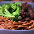 446.Beef and Broccoli Noodle Stir Fry