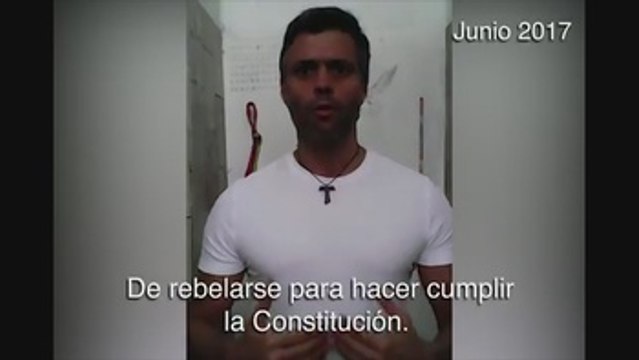 Leopoldo López insta a los militares rebelarse en un nuevo vídeo filtrado