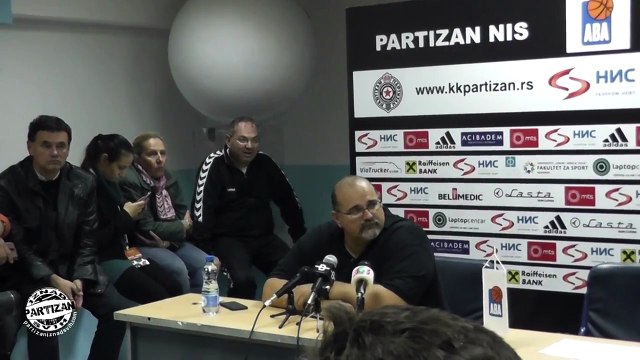 Džikić konferencija za medije nakon utakmice Partizan -Olimpija 16.10.2016