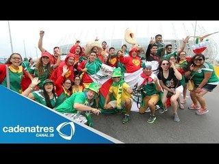 ¡ENTÉRATE! La eufórica fiesta de la afición mexicana y brasileña en Fortaleza