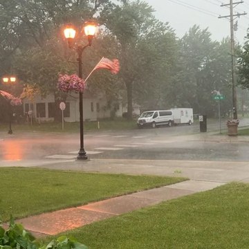 Storms Bring Downpour to Rush City, Minnesota