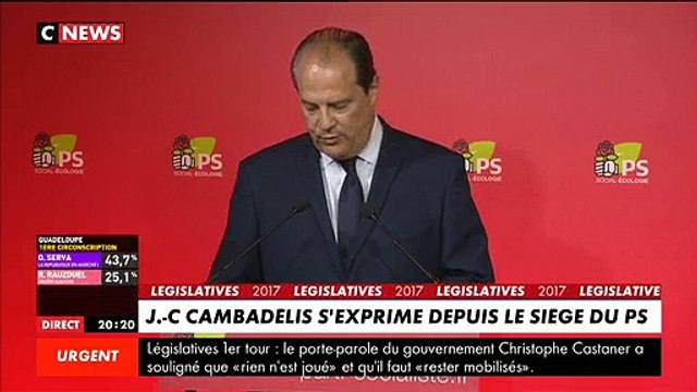 Législatives - Pour TF1 et France 2, le PS n'existe déjà plus ! Ces chaînes n'ont pas diffusé le discours Cambadélis hie