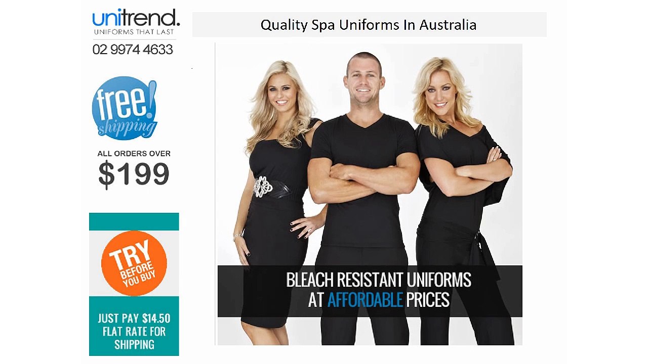 Quality Spa Uniforms In Australia