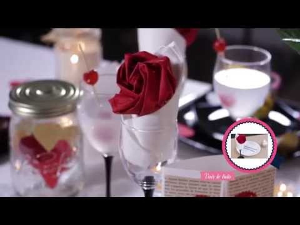DIY Saint-Valentin :  décoration de table romantique