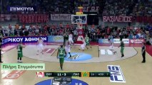 Ολυμπιακός 51-66 Παναθηναϊκός - Πλήρη Στιγμιότυπα - Α' Ημίχρονο - Basket League - 5ος τελικός - 11.06.2017