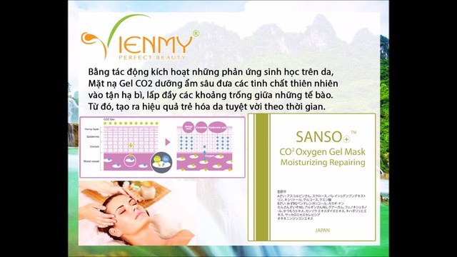Liệu trình sử dụng Mặt nạ Gel CO2 Dưỡng ẩm sâu -Công ty Viên Mỹ hướng dẫn