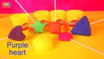 Learn Colors and Shapes with Play Doh Surprise Eggs for Kids _ Disney F