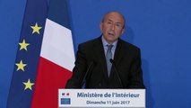 Déclaration du ministre de l'Intérieur, Gérard Collomb, à l'issue du premier tour des élections législatives 2017