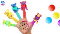 Learn Colors for Children Smash Frog Finger Family Song _ Animal Finger