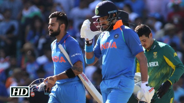 India downs SA to enter Champions Trophy semis