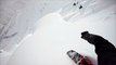 Descente en Snowboard de malade par Travis Rices filmée en GoPro