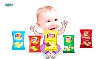 Bad Baby crying and learn colors-Colorful Chips Lays vs Superman- Finger F