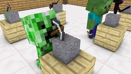 Monster School- Kids Mobs - Minecraft Animation