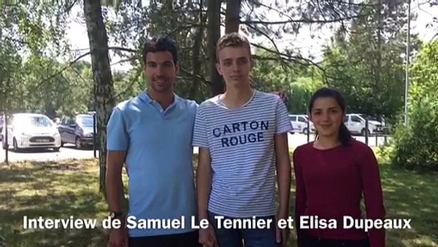 Interview des arbitres du Chpt de France UNSS de football á Saint Amand Les Eaux, Juin 2017