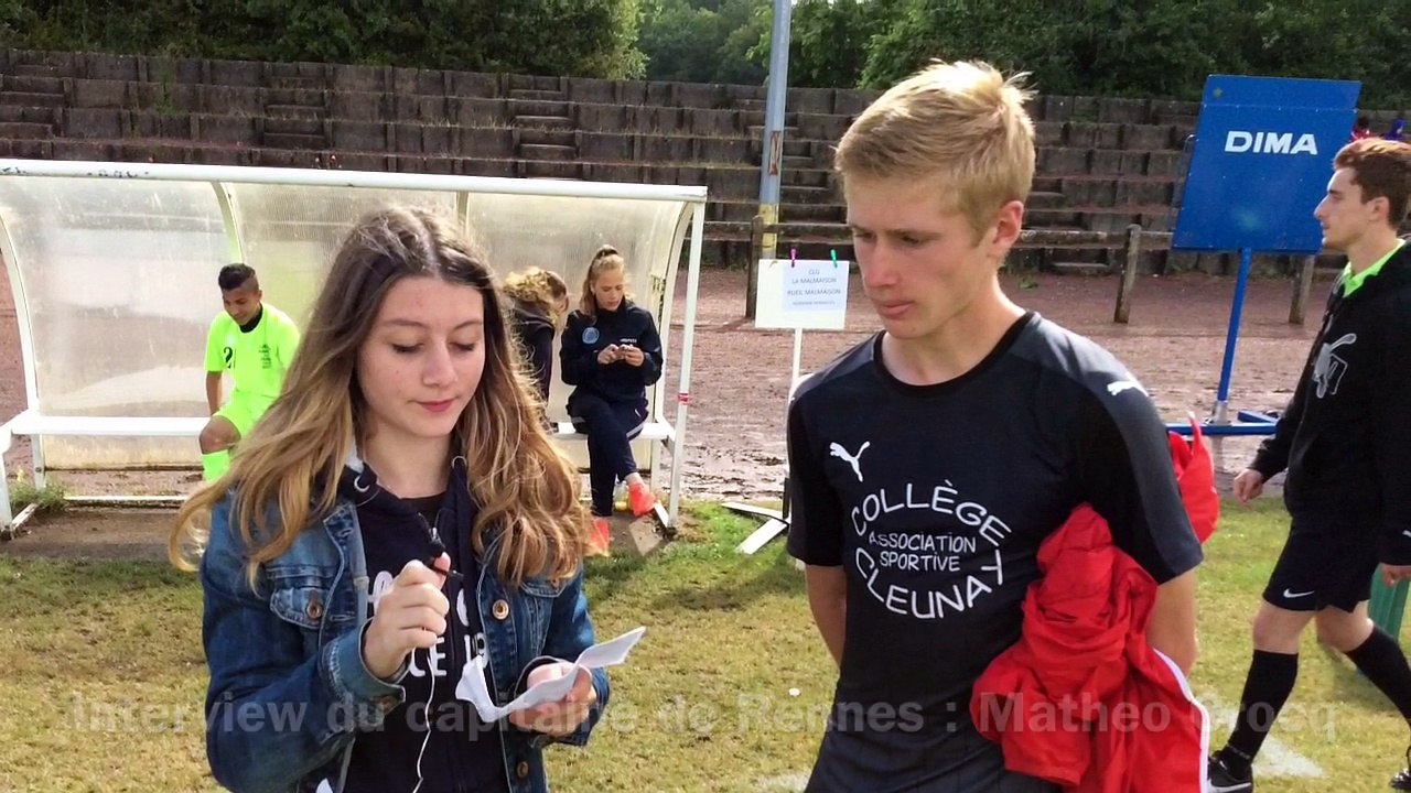 Interview du capitaine de Rennes (Chpt de France UNSS de football)