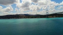 İstanbul Boğazı'nın Turkuaz Rengi Havadan Görüntülendi