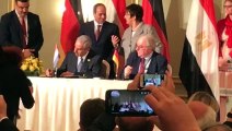 السيسي يشهد توقيع البيان الختامي للجنة الاقتصادية المصرية الألمانية المشتركة ببرلين