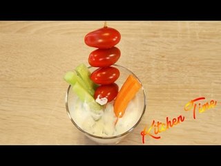 Verrine apéritive Dip aux crudités - Kitchen time