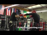 Ukranian Boxing Star Alex Gvozdyk Sparring Ricky - EsNews Boxing