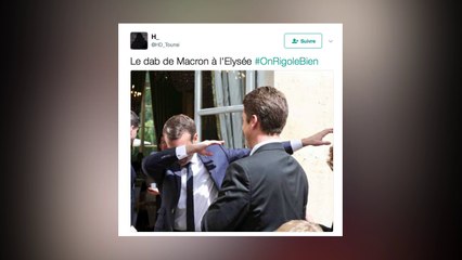 Macron aime visiblement faire des dab
