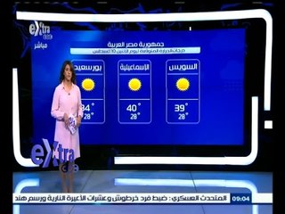 #غرفة_الأخبار | حالة الطقس ودرجات الحرارة ليوم 10 أغسطس 2015
