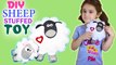 DIY Shaun The Sheep Plushie / How to make cute sheep crafts for kids / NO FABRIC / SEW or NO SEW by FUNKARIYAN
