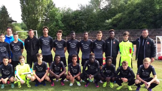 1/4 de finale SALIE DU SALAT-RENNES (chpt de F UNSS de football, Saint Amand Les Eaux, Juin 2017